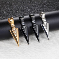 New Fashion Arrow Necklace for Men Black Metal Punk POP Cross Pendant Necklace Trendy Simple Chain Jewelry Gift collar hombre