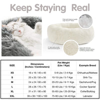 Long Plush Super Soft Dog Bed Pet Kennel Round Sleeping Bag Lounger Cat House Winter Warm Sofa Basket for Small Medium Large Dog