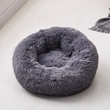 Long Plush Super Soft Dog Bed Pet Kennel Round Sleeping Bag Lounger Cat House Winter Warm Sofa Basket for Small Medium Large Dog