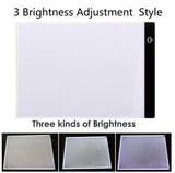 A4 (larger)/A5 (smaller) LED Drawing Boards Tracing Board Copy Pads LED Drawing Tablet Plate Art Writing Table Stepless Dimming Artcraft  Light Box - ModernFamilyStuff