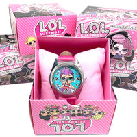 Original Lol Surprise Watch Girl Anime Cartoon Doll Pattern Toy Accessories Leather Kid Birthday Christmas Halloween Gift