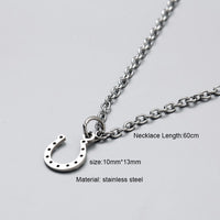 men necklace stainless steel Necklace Women Men Simple Long Chain Rectangular pendant Necklace Statement Couples Choker Gifts