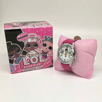 Original Lol Surprise Watch Girl Anime Cartoon Doll Pattern Toy Accessories Leather Kid Birthday Christmas Halloween Gift