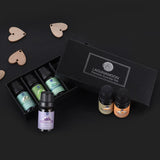 Lagunamoon Pure Essential Oils 10ML 6pcs Gift Set Humidifier Aromatherapy Eucalyptus Papermint Lemongrass Orange Tea Tree Oil