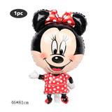 112cm Giant Mickey Minnie Mouse Balloon Cartoon Foil Birthday Party Balloon children Birthday Party Decorations kids Gift