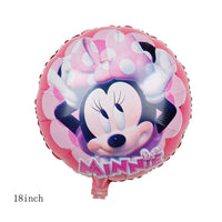 112cm Giant Mickey Minnie Mouse Balloon Cartoon Foil Birthday Party Balloon children Birthday Party Decorations kids Gift