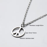 men necklace stainless steel Necklace Women Men Simple Long Chain Rectangular pendant Necklace Statement Couples Choker Gifts