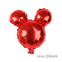 112cm Giant Mickey Minnie Mouse Balloon Cartoon Foil Birthday Party Balloon children Birthday Party Decorations kids Gift