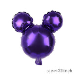 112cm Giant Mickey Minnie Mouse Balloon Cartoon Foil Birthday Party Balloon children Birthday Party Decorations kids Gift