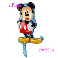 112cm Giant Mickey Minnie Mouse Balloon Cartoon Foil Birthday Party Balloon children Birthday Party Decorations kids Gift