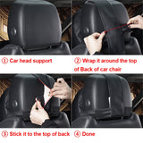 1PCS Car Neck Pillow Adjustable Head Restraint 3D Memory Foam Auto Headrest Travel Pillow Neck Support Holder Seat Covers L1