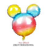 112cm Giant Mickey Minnie Mouse Balloon Cartoon Foil Birthday Party Balloon children Birthday Party Decorations kids Gift