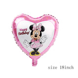 112cm Giant Mickey Minnie Mouse Balloon Cartoon Foil Birthday Party Balloon children Birthday Party Decorations kids Gift