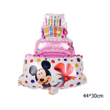 112cm Giant Mickey Minnie Mouse Balloon Cartoon Foil Birthday Party Balloon children Birthday Party Decorations kids Gift