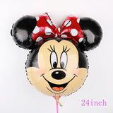 112cm Giant Mickey Minnie Mouse Balloon Cartoon Foil Birthday Party Balloon children Birthday Party Decorations kids Gift