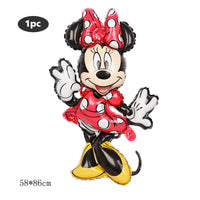 112cm Giant Mickey Minnie Mouse Balloon Cartoon Foil Birthday Party Balloon children Birthday Party Decorations kids Gift