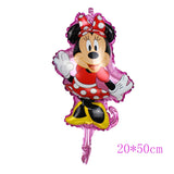 112cm Giant Mickey Minnie Mouse Balloon Cartoon Foil Birthday Party Balloon children Birthday Party Decorations kids Gift