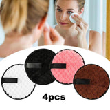 4pcs Microfiber Cloth Pads Remover Face Cleansing Towel Reusable Cosmetic Puff Cotton Pad Facial Cleaner Towels - ModernFamilyStuff