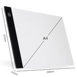 A4 (larger)/A5 (smaller) LED Drawing Boards Tracing Board Copy Pads LED Drawing Tablet Plate Art Writing Table Stepless Dimming Artcraft  Light Box - ModernFamilyStuff