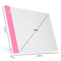 A4 (larger)/A5 (smaller) LED Drawing Boards Tracing Board Copy Pads LED Drawing Tablet Plate Art Writing Table Stepless Dimming Artcraft  Light Box - ModernFamilyStuff