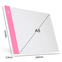 A4 (larger)/A5 (smaller) LED Drawing Boards Tracing Board Copy Pads LED Drawing Tablet Plate Art Writing Table Stepless Dimming Artcraft  Light Box - ModernFamilyStuff