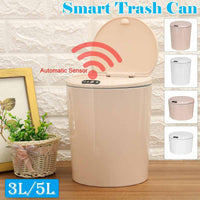 3/5L Smart Trash Can for Kitchen or Car with Automatic Electric Sensor Lid - ModernFamilyStuff