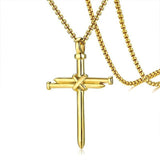 New Fashion Arrow Necklace for Men Black Metal Punk POP Cross Pendant Necklace Trendy Simple Chain Jewelry Gift collar hombre