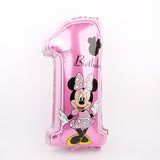 112cm Giant Mickey Minnie Mouse Balloon Cartoon Foil Birthday Party Balloon children Birthday Party Decorations kids Gift